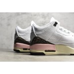 Air Jordan 3 Retro "Dark Mocha" Sakura White Brown Pink