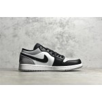 Air Jordan 1 Grey and Black Low Top