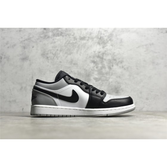 Air Jordan 1 Grey and Black Low Top