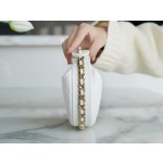 𝗖𝗛𝗔𝗡𝗘𝗟✦ 🔅23C Hula Hoop Clutch Bag White