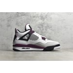 Air Jordan 4 Retro "PSG" Grand Paris Bordeaux White Purple
