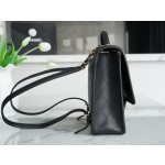 𝗖𝗛𝗔𝗡𝗘𝗟✦ France 🇫🇷 original [HAAS] fine grain calfskin 🐂𝟮𝟮𝟮k Premium Handmade Workshop Caviar Shoulder Bag