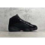 Air Jordan 13 "Cap and Gown" Black Cat Patent Leather