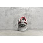 Air Jordan 1 grey and black powder low top