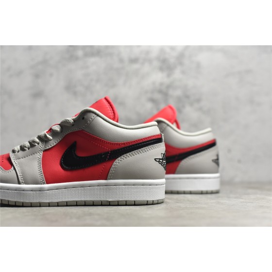 Air Jordan 1 grey and black powder low top