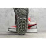 Air Jordan 1 grey and black powder low top