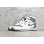 Air Jordan 1 AJ1 White Grey