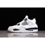 Air Jordan 4 "Military Black" grey and black patchwork