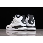 Air Jordan 4 "Military Black" grey and black patchwork