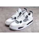 Air Jordan 4 "Military Black" grey and black patchwork