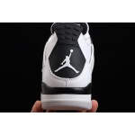 Air Jordan 4 "Military Black" grey and black patchwork
