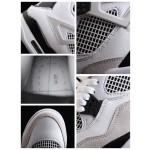 Air Jordan 4 "Military Black" grey and black patchwork