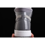 Air Jordan 1 Zoom CMFT AJ1 Joe 1 Patent Leather Grey