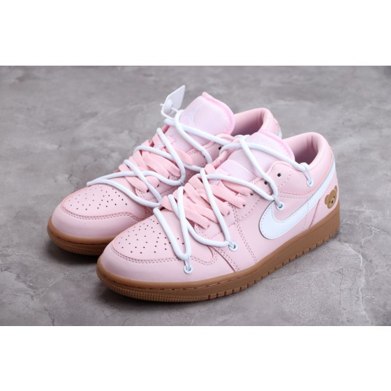 Air Jordan 1 Low Small OW Drawstring Bear Pink