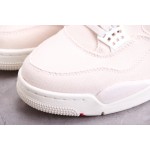Air Jordan 4 "Canvas" beige and white canvas