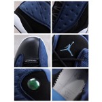 Air Jordan 13 XIII "Brave Blue" in Black Blue Navy"