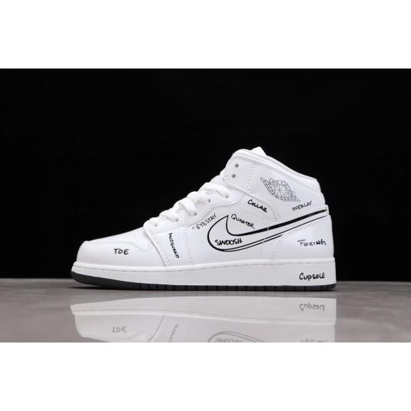 Air Jordan 1 Mid Schematic secondary graffiti