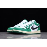 Air Jordan 1 Low AJ1 White Green colourway deconstructed