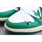 Air Jordan 1 Low AJ1 White Green colourway deconstructed
