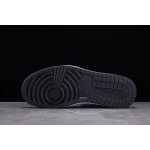 Air Jordan 1 Low Black and White University Blue Hook"