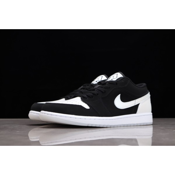 Air Jordan 1 Low Black and White Laser