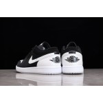 Air Jordan 1 Low Black and White Laser