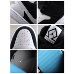 Air Jordan 1 Low Black and White Laser