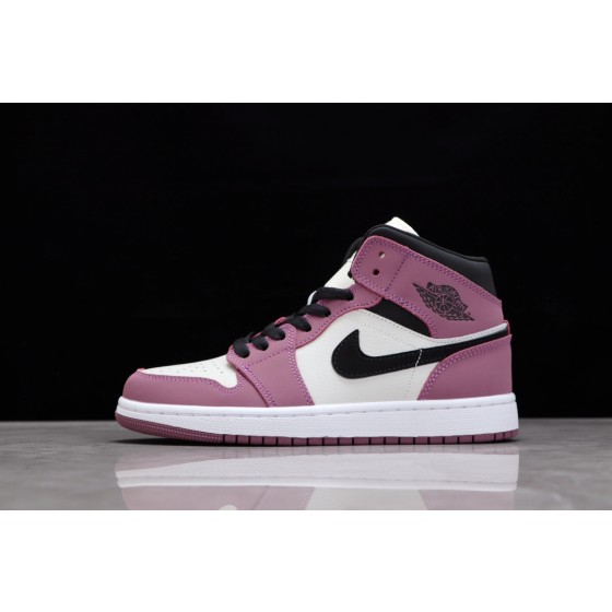 Air Jordan 1 Mid White Burgundy