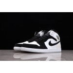 Air Jordan 1 Mid Pearl White Black Luminous Panda