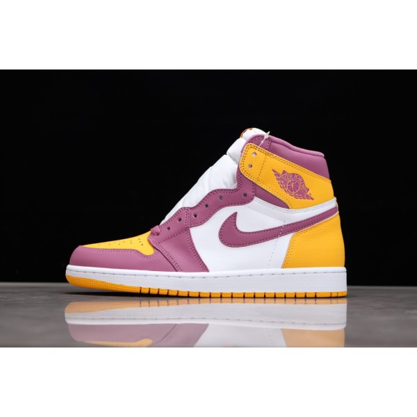 Air Jordan 1 White Purple Gold