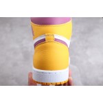 Air Jordan 1 White Purple Gold