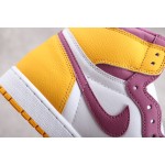 Air Jordan 1 White Purple Gold