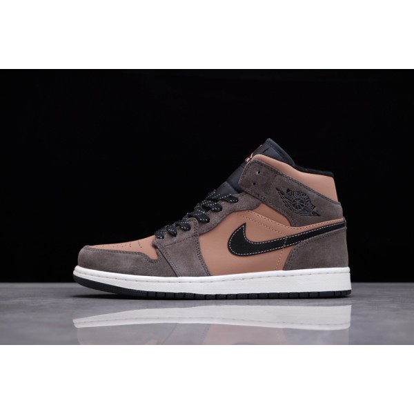 Air Jordan 1 Mid earthy brown
