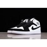 Air Jordan 1 Mid Pearl White Black Panda