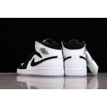 Air Jordan 1 Mid Pearl White Black Panda