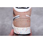 Air Jordan 1 Mid Watercolour clean ink fluorescent