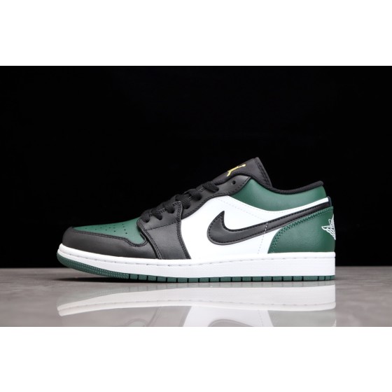 Air Jordan 1 Low Black and Green Toe