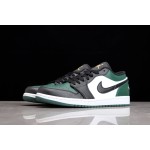 Air Jordan 1 Low Black and Green Toe