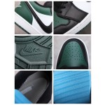 Air Jordan 1 Low Black and Green Toe