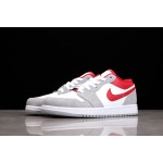 Air Jordan 1 Low AJ1 Joe 1 Low Top Grey White Red Hook