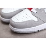Air Jordan 1 Low AJ1 Joe 1 Low Top Grey White Red Hook