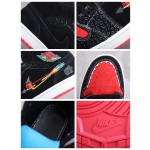 Air Jordan 1 Mid Black Red Embroidered Day of the Dead