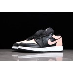 Air Jordan 1 Laag Zwart Roze Teen