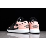Air Jordan 1 Laag Zwart Roze Teen