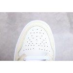 Air Jordan 1 Mid AJ1 Joe 1 White Apricot Cream Coconut Cream