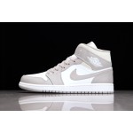 Air Jordan 1 Mid Linen College Grey
