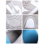 Air Jordan 1 Mid Linen College Grey