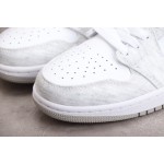 Air Jordan 1 Mid SE "Light Iron Ore" Grijs en Wit Roze