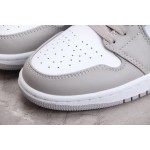 Air Jordan 1 Mid Wit Grijs