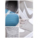 Air Jordan 1 Mid Wit Grijs